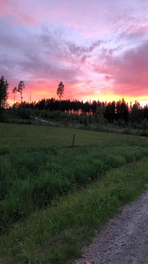 Mysig timmerstuga med braskamin nära Hovfjället Torsby Exteriör bild