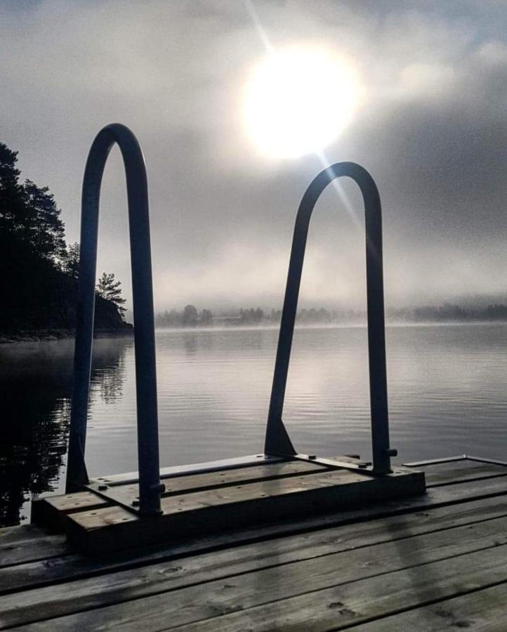 Mysig timmerstuga med braskamin nära Hovfjället Torsby Exteriör bild
